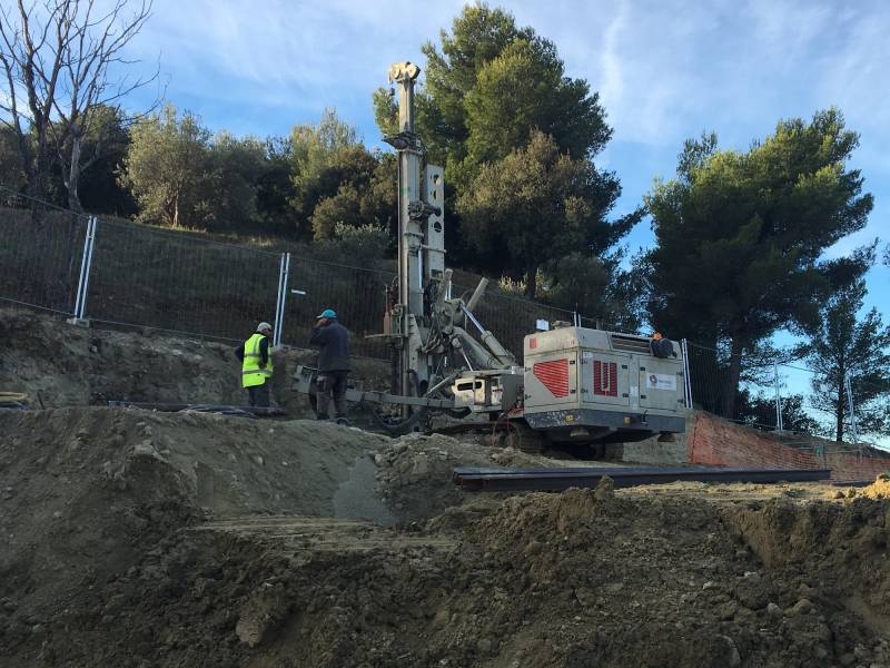 Réalisation de parois microberlinoises pour un projet de construction d’un ensemble immobilier à Istres, dans les Bouches du Rhône.
