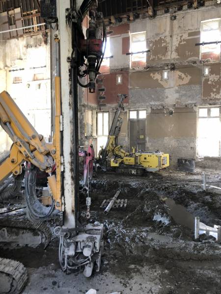 Mise en œuvre des micropieux au Théâtre de Montélimar