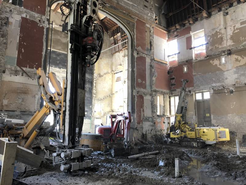 Réalisation de micropieux pour le renforcement du Théâtre de Montélimar dans la Drôme